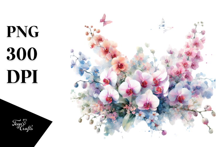 Orchid Clipart Image 21