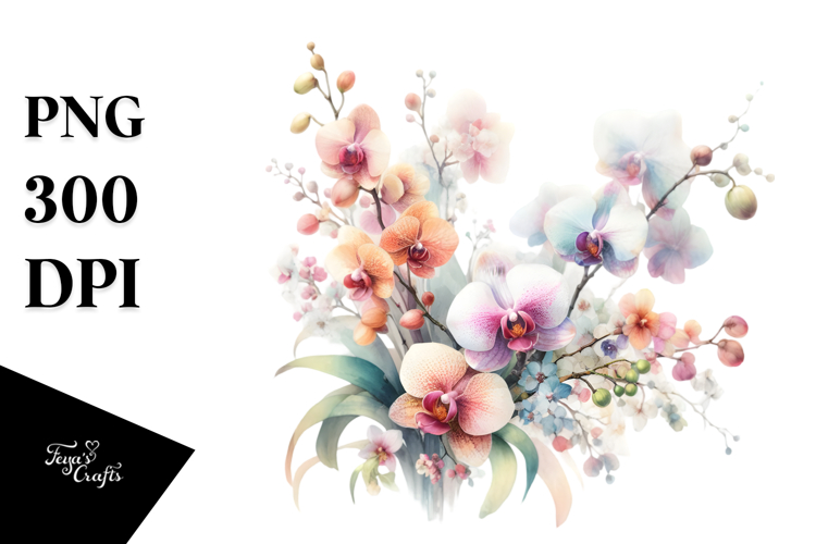 Orchid Clipart Image 20