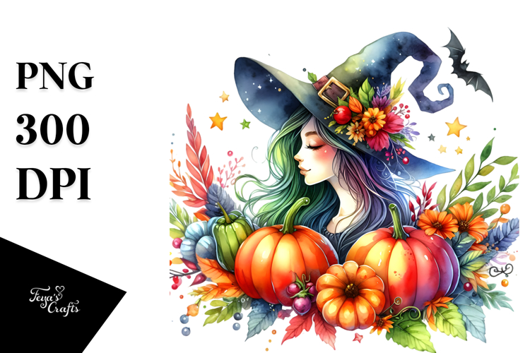 Vibrant Witch PNG