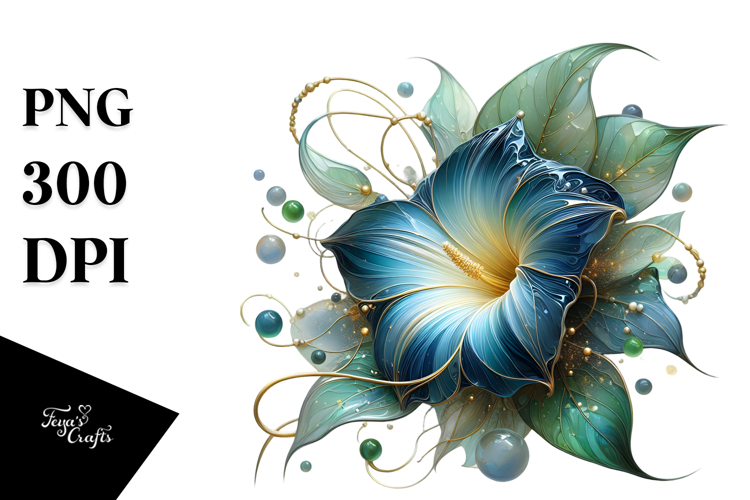 Abstract Glossy Morning Glory, Transparent PNG