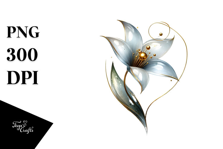 Glossy Snowdrop Made of , Transparent PNG example image 1