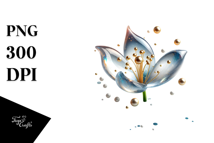 Glossy Snowdrop Made of , Transparent PNG