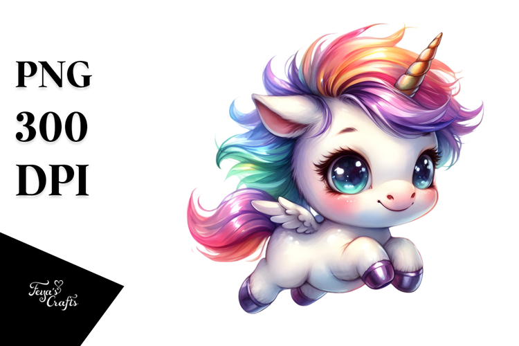 Cute Unicorn Jump PNG