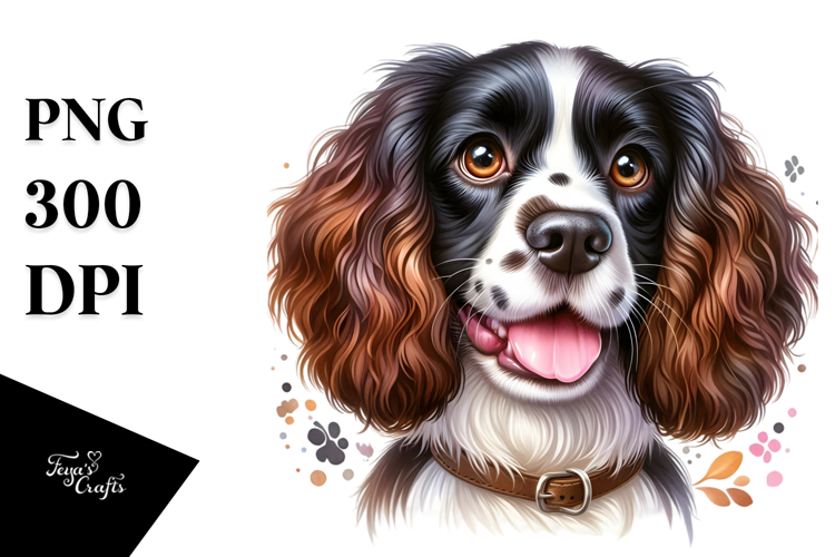 Cute English Springer Spaniel, Transparent PNG