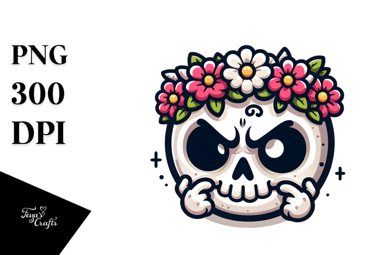 Ridiculously Cute Skull PNG
