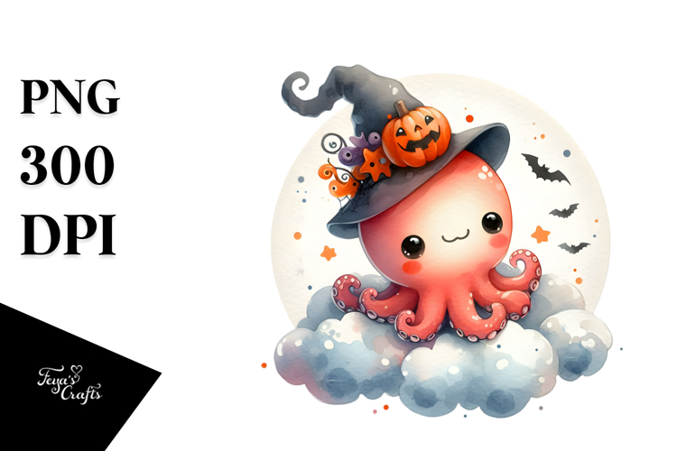 Cute Octopus Clipart Image 3