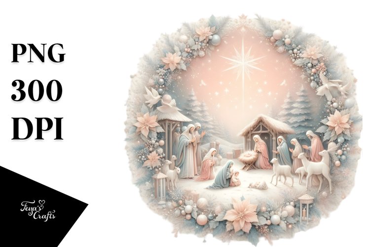 Nativity Scene Clipart Image 12