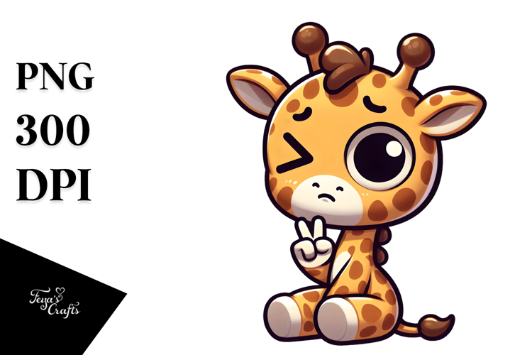 Giraffe Clipart Image 6