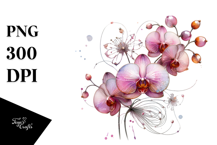 Orchid Clipart Image 17