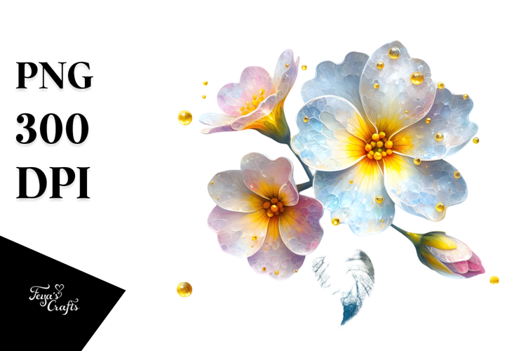 Primrose, Watercolor PNG