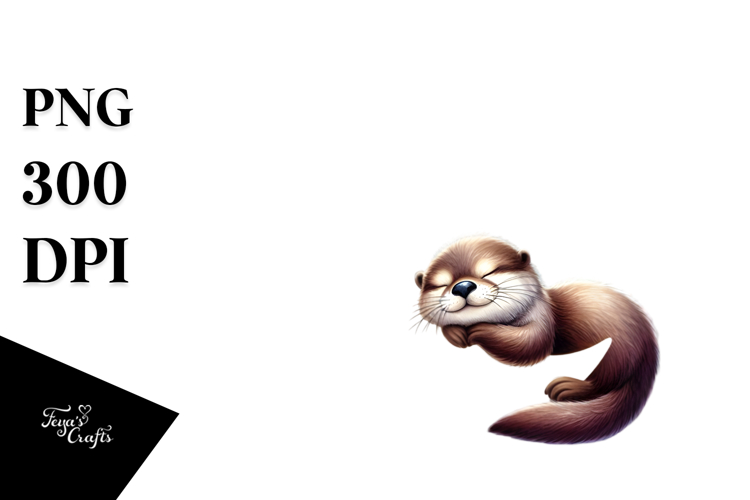 Summer Otter Clipart