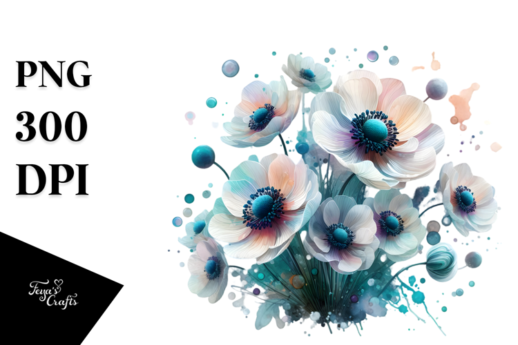 Anemone Watercolor PNG