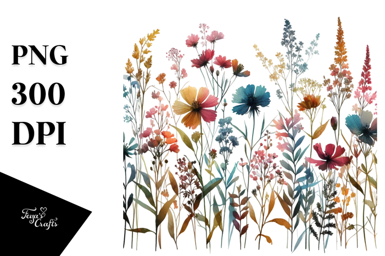 Wildflower Silhouettes PNG