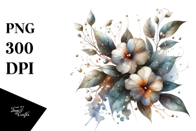 Glossy Abstract Impatiens PNG