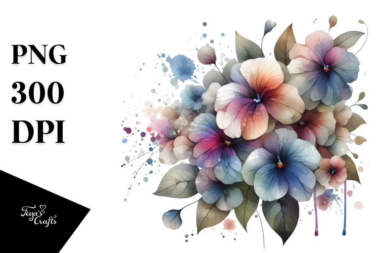 Glossy Abstract Impatiens PNG