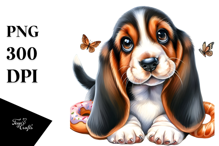 Basset Hound Clipart Image 14