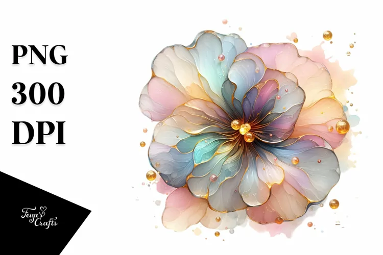 Abstract Pansy Splash