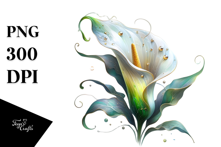 Calla Lily, Watercolor PNG