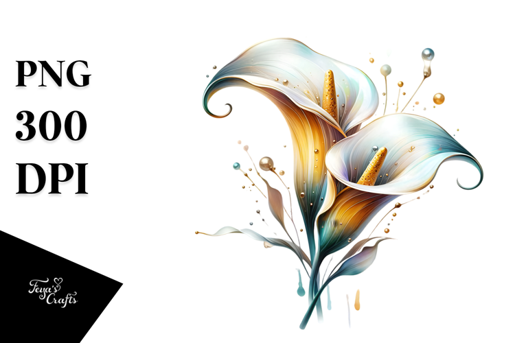 Calla Lily, Watercolor PNG
