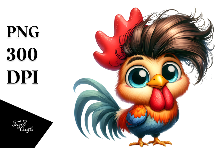 Funny Rooster Clipart