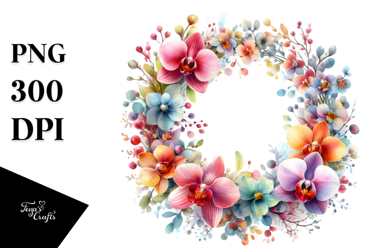 Abstract Celestial Orchid | Clipart