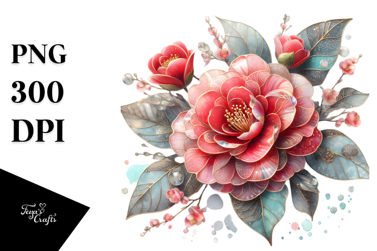 Camellia Floral Artwork
