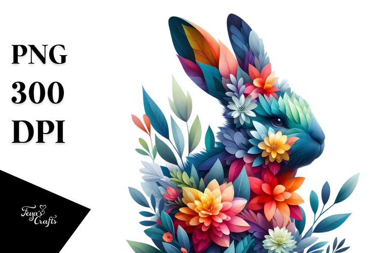 Vibrant Abstract Bunny, 20 oz Tumbler