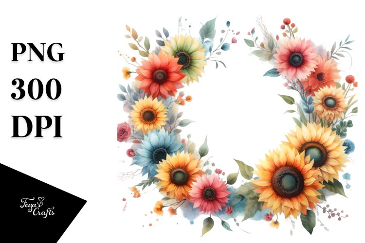 Sunflower Clipart Image 6