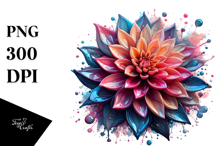 Glossy Dahlia Material
