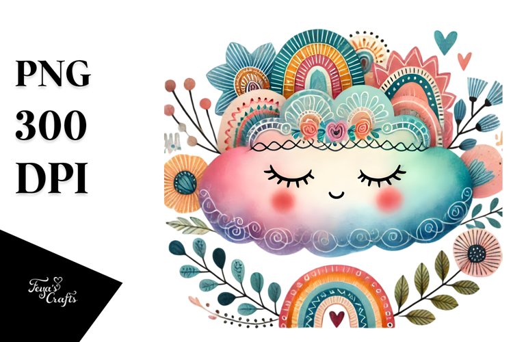 Cute Cloud Clipart Image 19