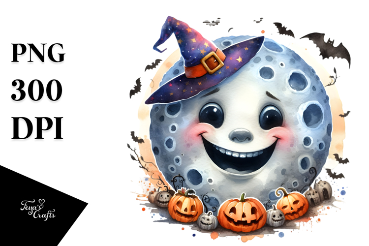 Funny Halloween Moon