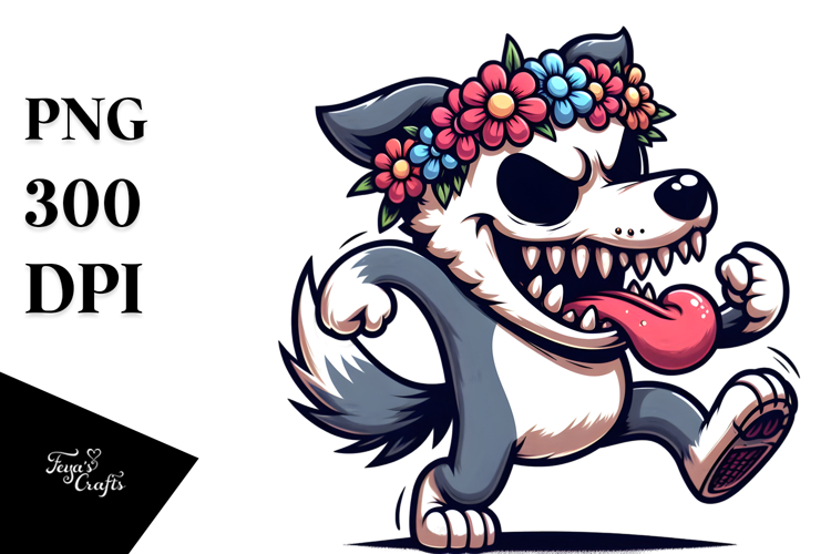 Aggresive Animal Skull PNG