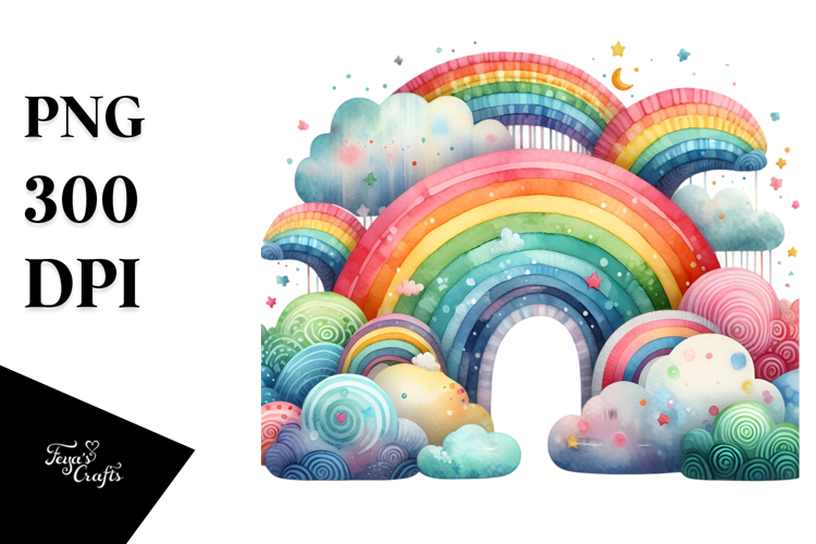 Rainbow Clipart PNGs Image 12