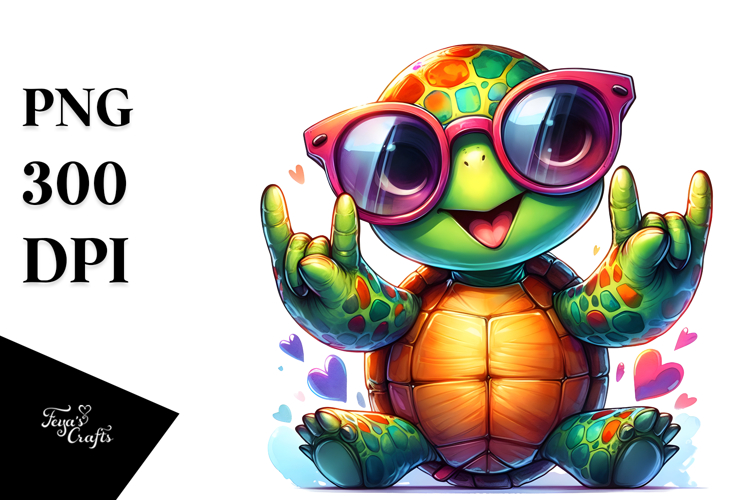 Funny Turtle Sunglasses Rocker