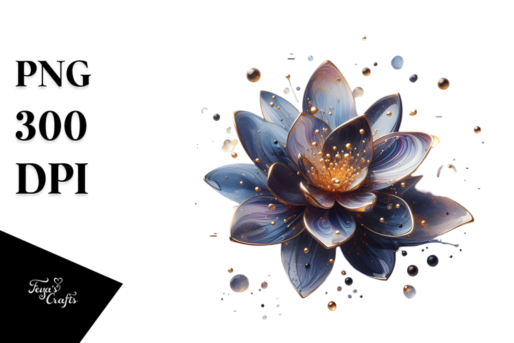 Abstract Glossy Lobelia PNG
