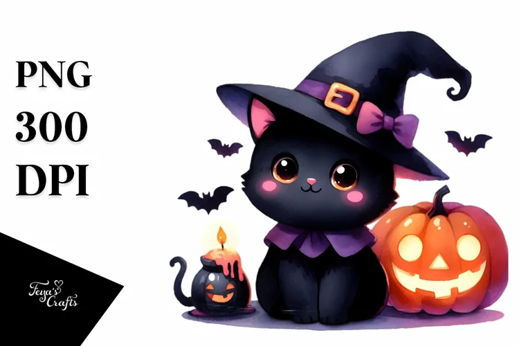 Simple Halloween Black Cat