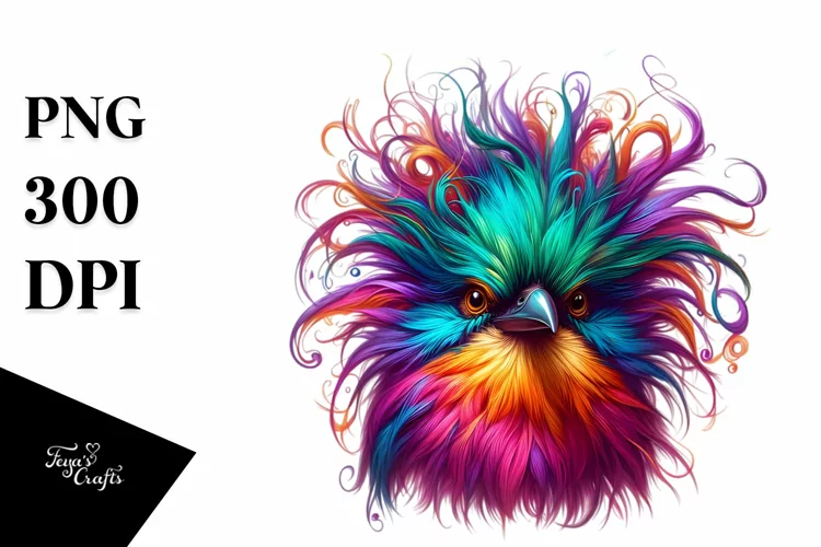 Vibrant Oilbird Crazy Hair