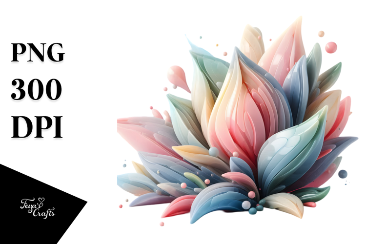 Glossy Tulip Made of , Transparent PNG