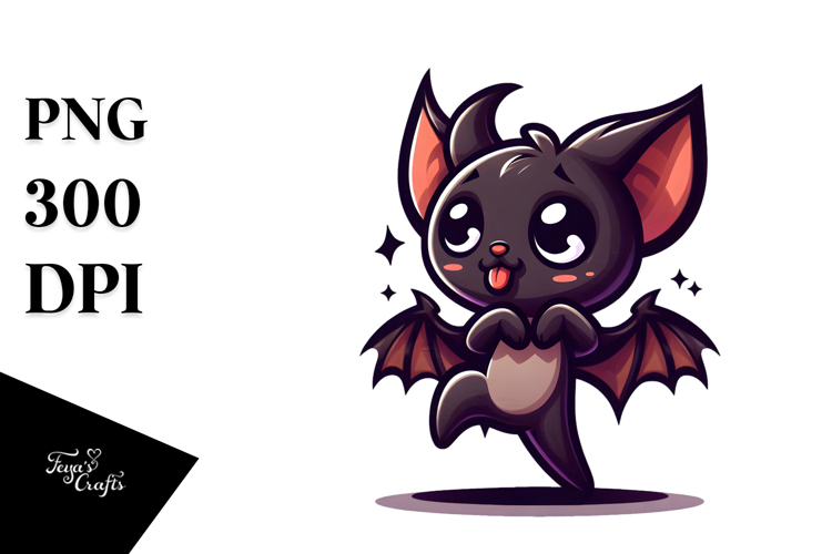 Cute Bat Clipart Image 11