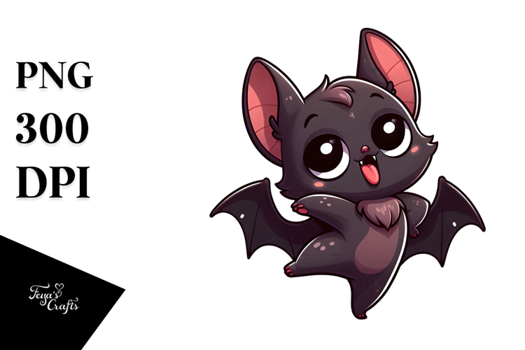 Cute Bat Clipart Image 10