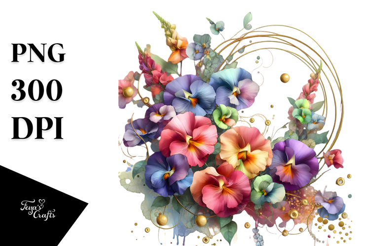 Colorful Sweet Pea Made of -like Material PNG
