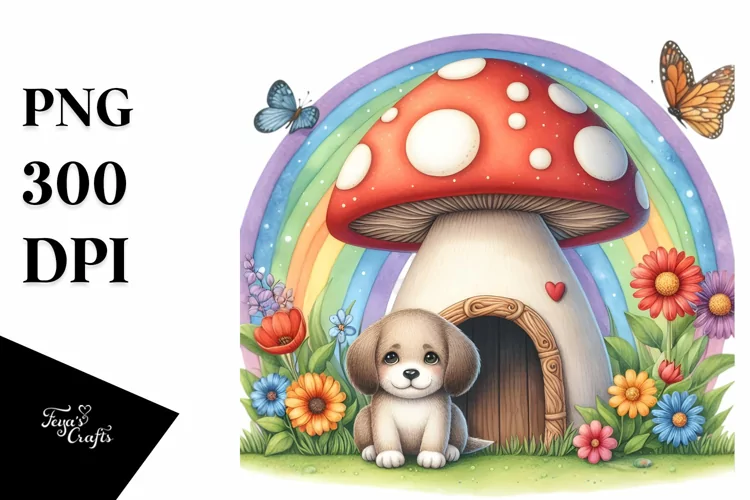 Colorful Dog House Mushroom