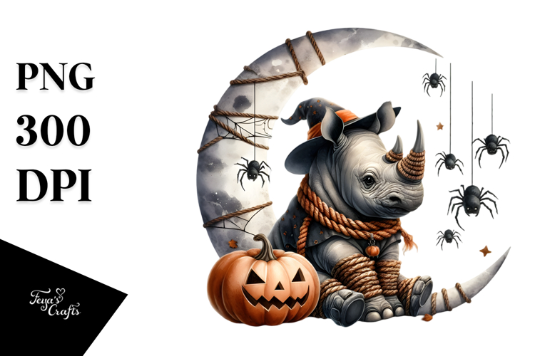 Hippo In Halloween Costume PNG