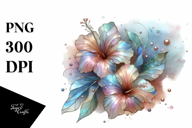 Shiny Hibiscus Transparent PNG