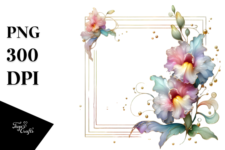 Pastel Watercolor Flower Png Image 19