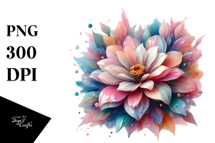 Glossy Zinnia Made of , Transparent PNG
