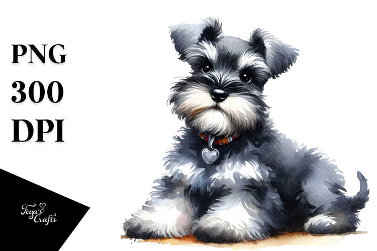 Cute Miniature Schnauzer, Transparent PNG