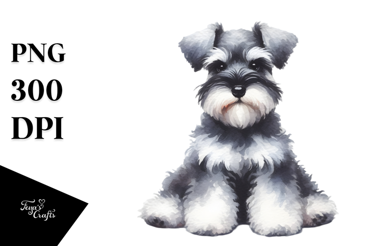 Cute Miniature Schnauzer, Transparent PNG