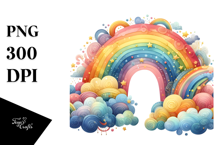 Rainbows Clipart Image 12