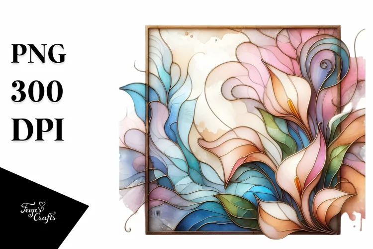 Abstract Calla Lily PNG